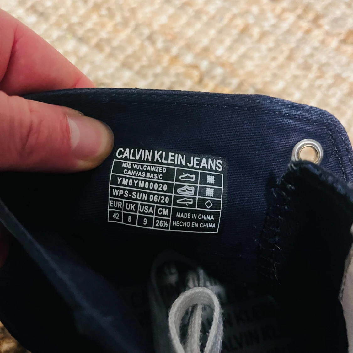 Marinblå höga sneakers Calvin Klein - 1