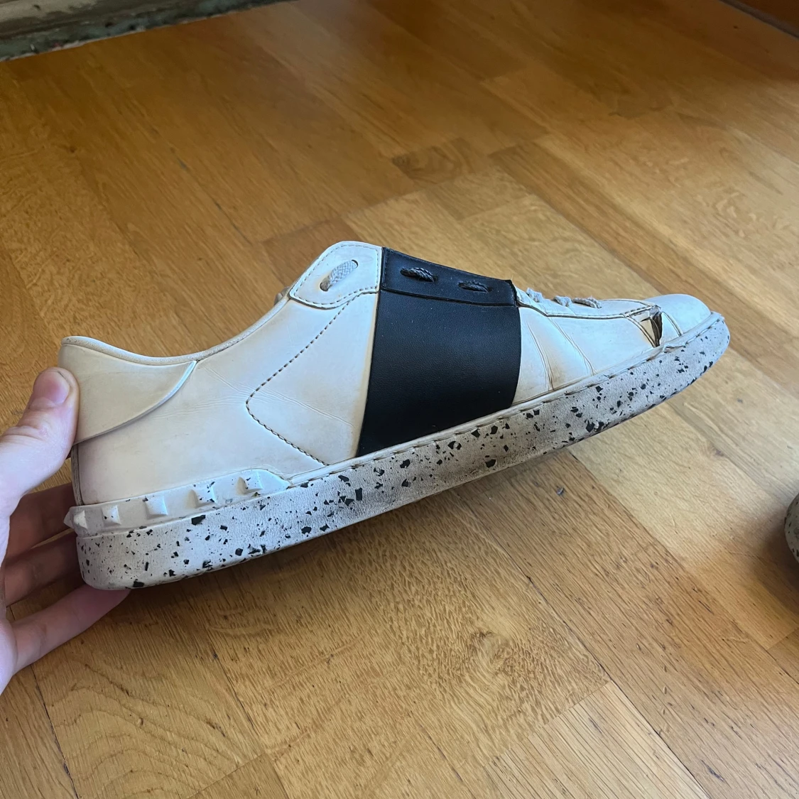 Valentino Open sneakers vit/svart - 2