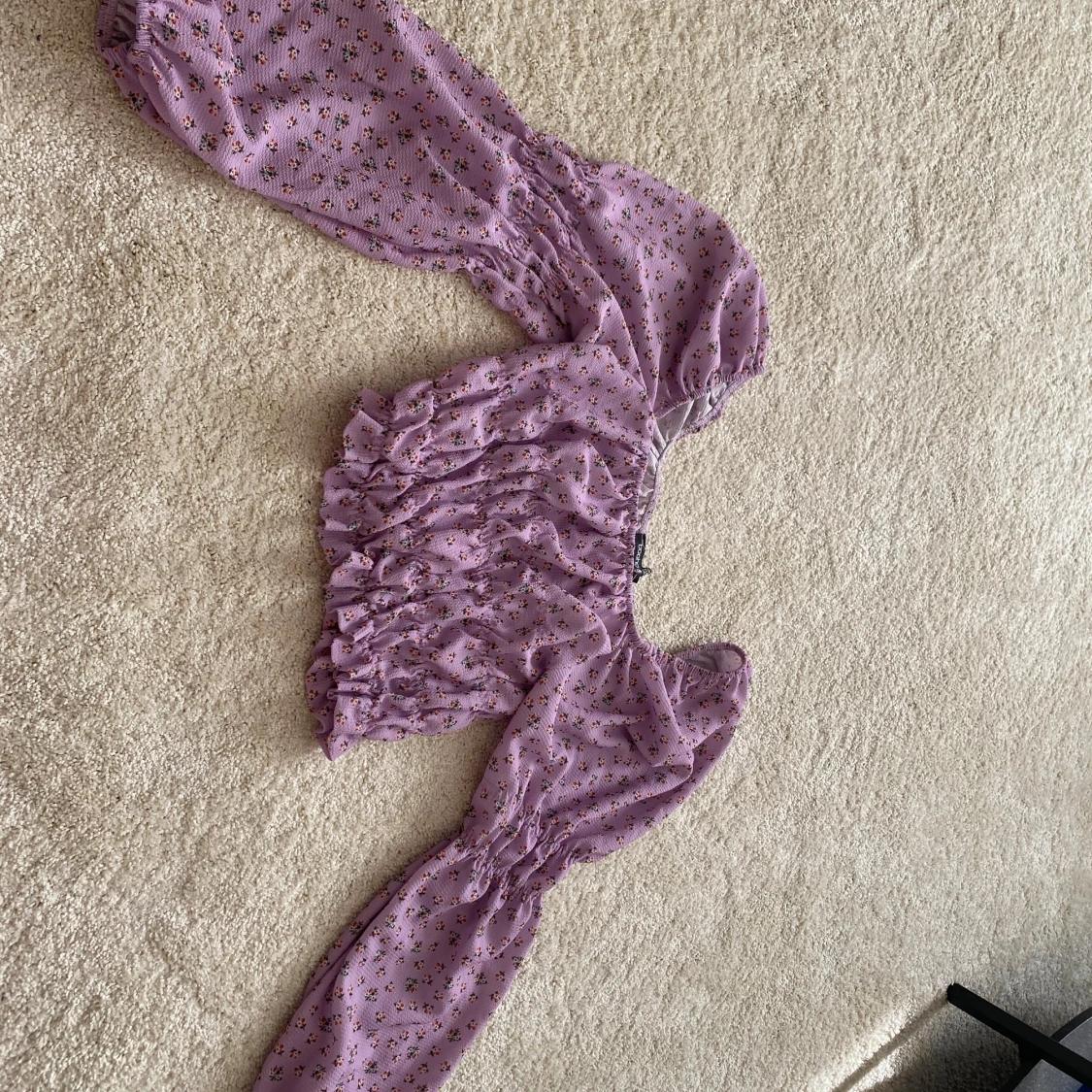 Lila blommig blus - 2