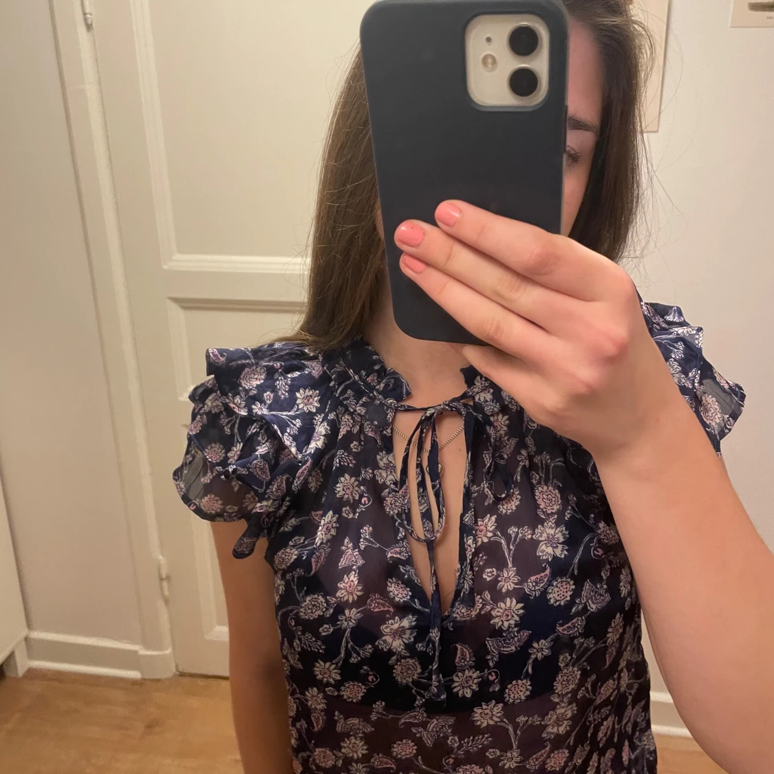 Blommig blus från mango - 2