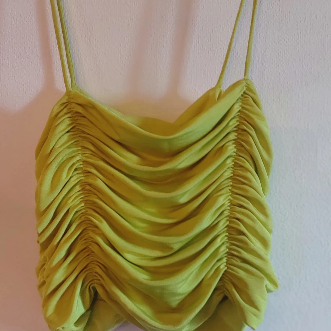 Grön draperad linnetopp - 1