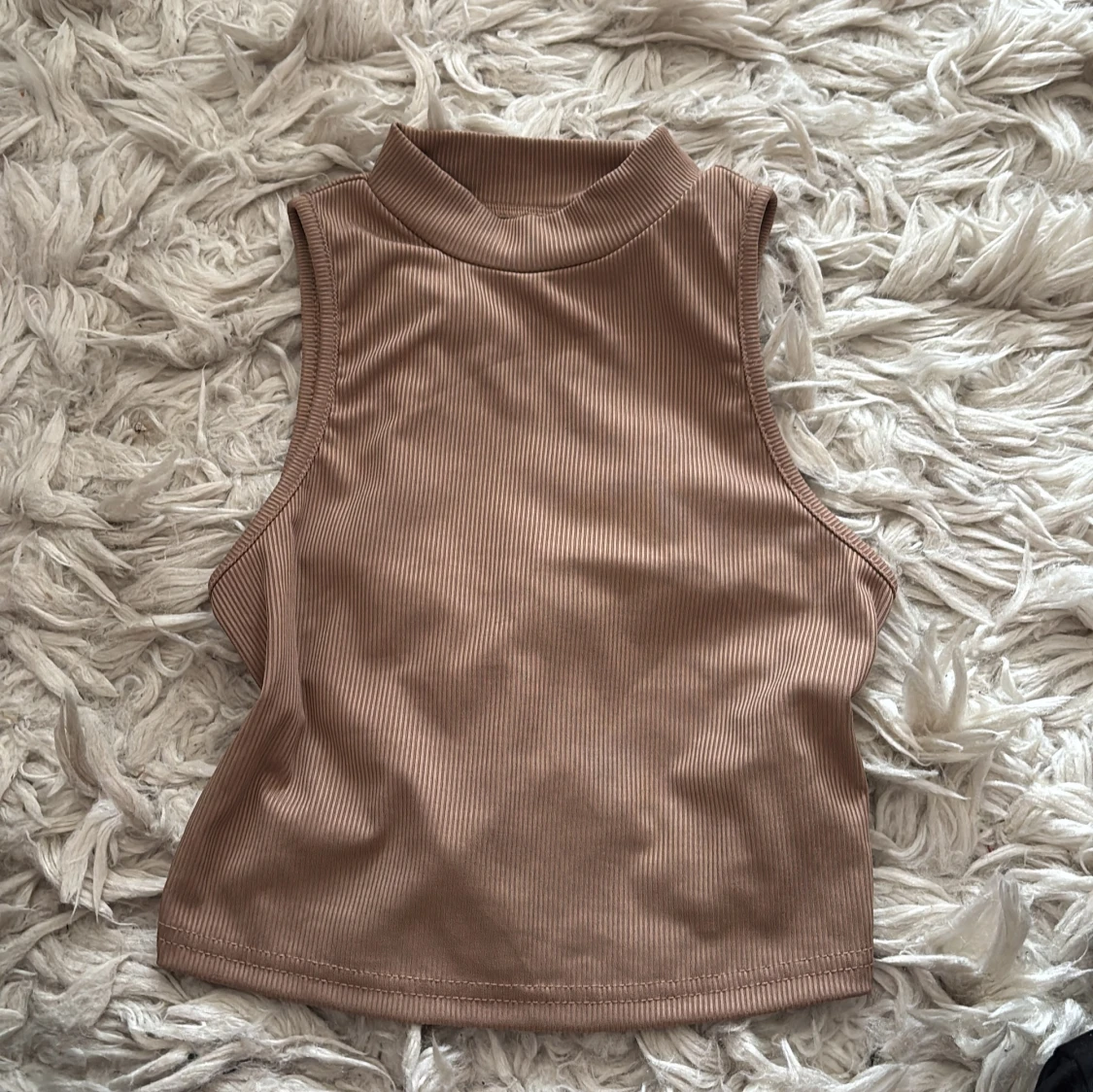 3-pack ribbade croppade linne-toppar - 1