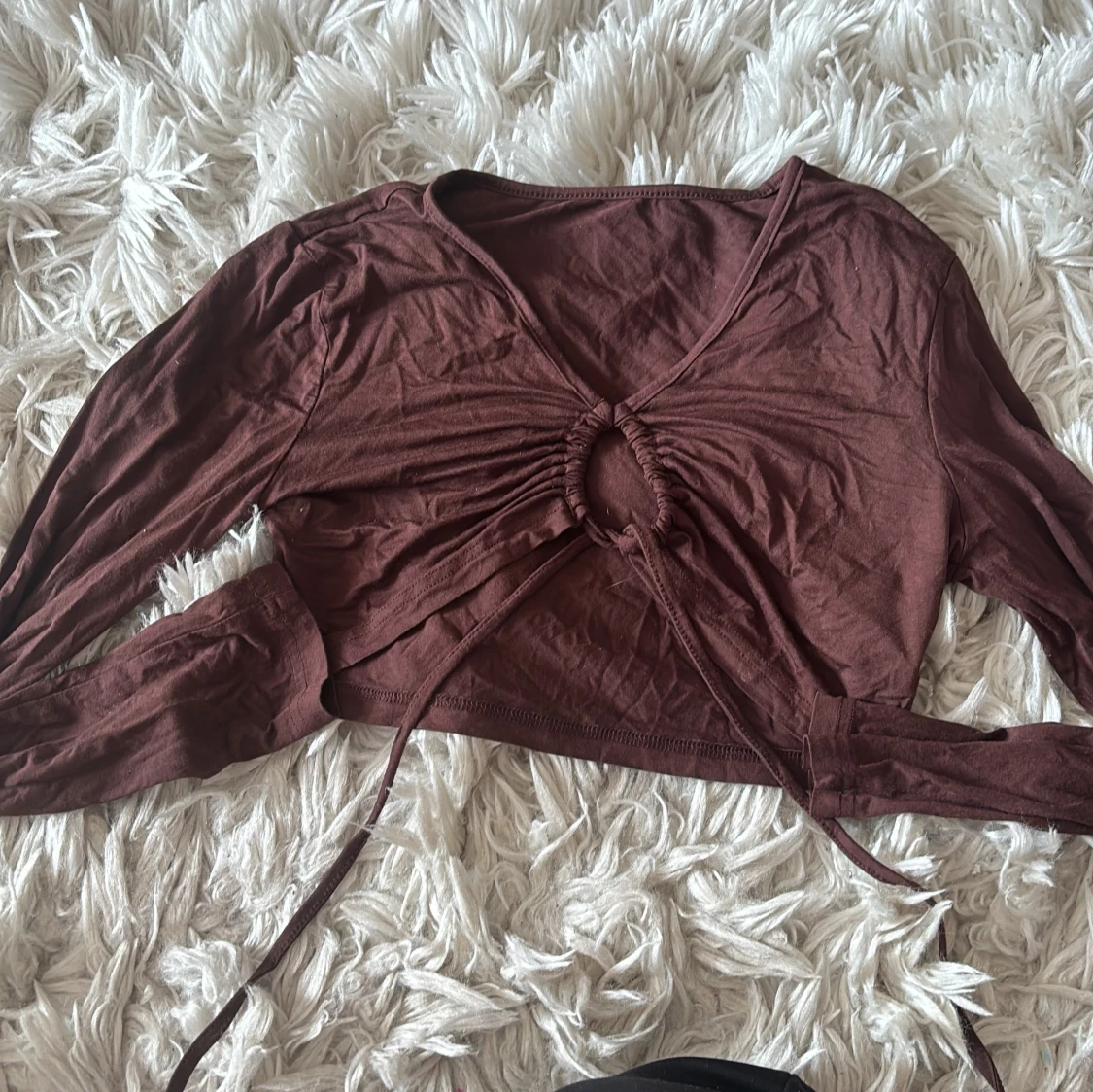 Brun croppad top  - 2