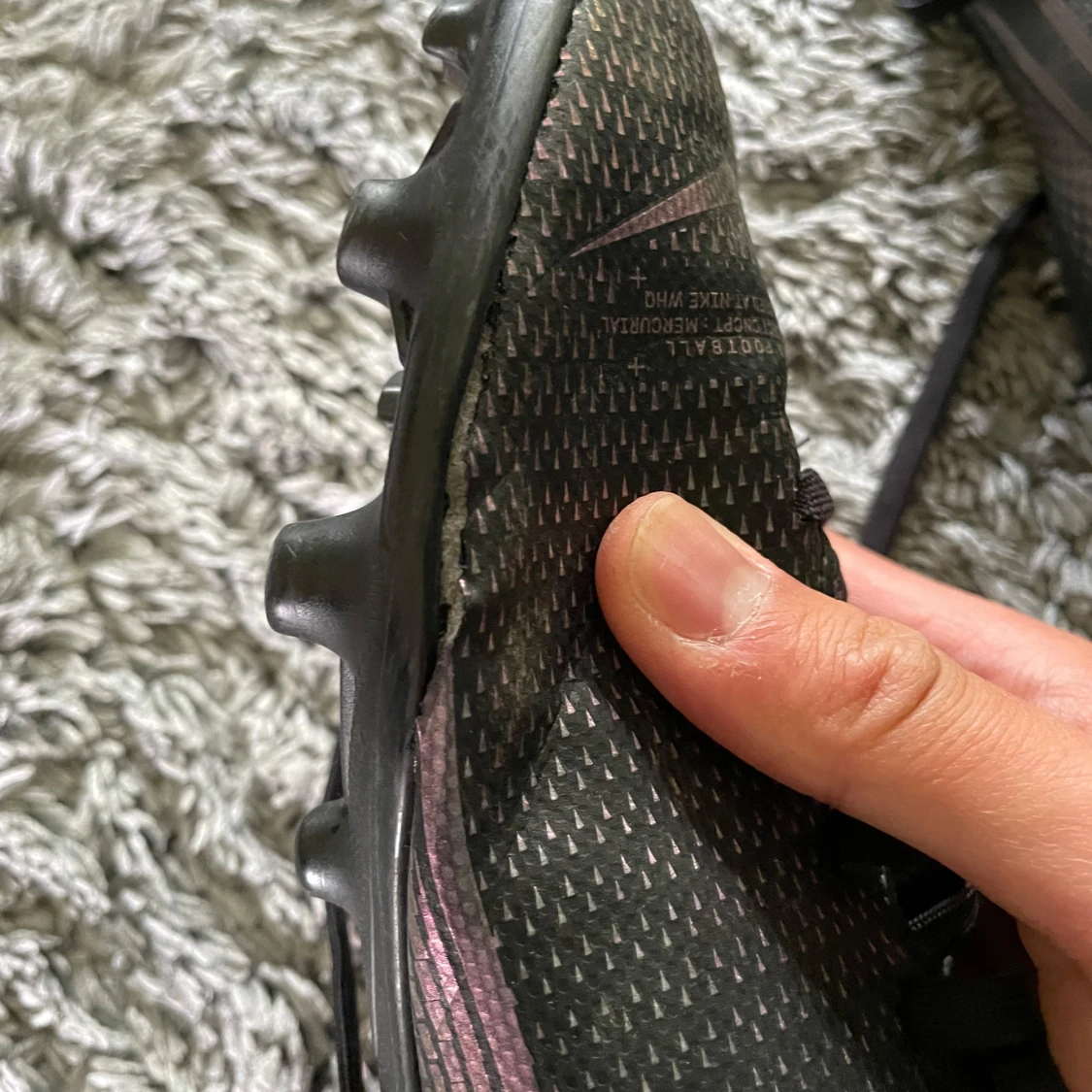 Svarta Nike Mercurial fotbollsskor - 3