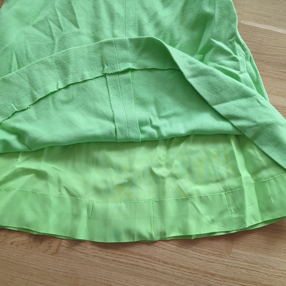 Vintage ljusgrön ärmlös kortklänning - 2