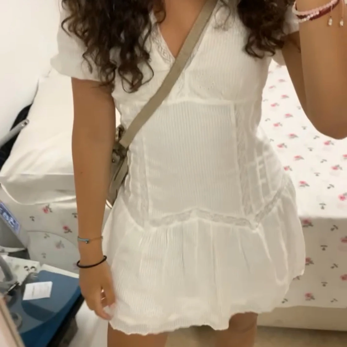 Zara broderade kortklänning - 2