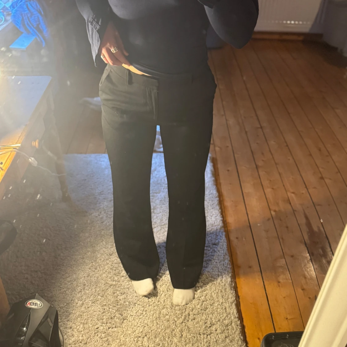 Svarta kostymbyxor från Lindex