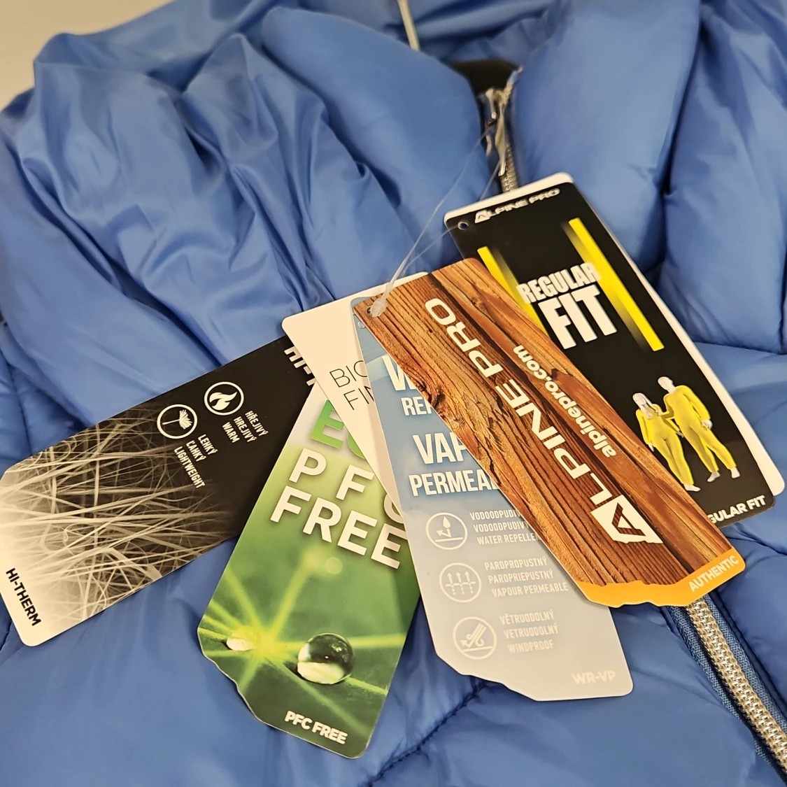 Blå mellan lång pufferjacka från Alpine Pro - 4