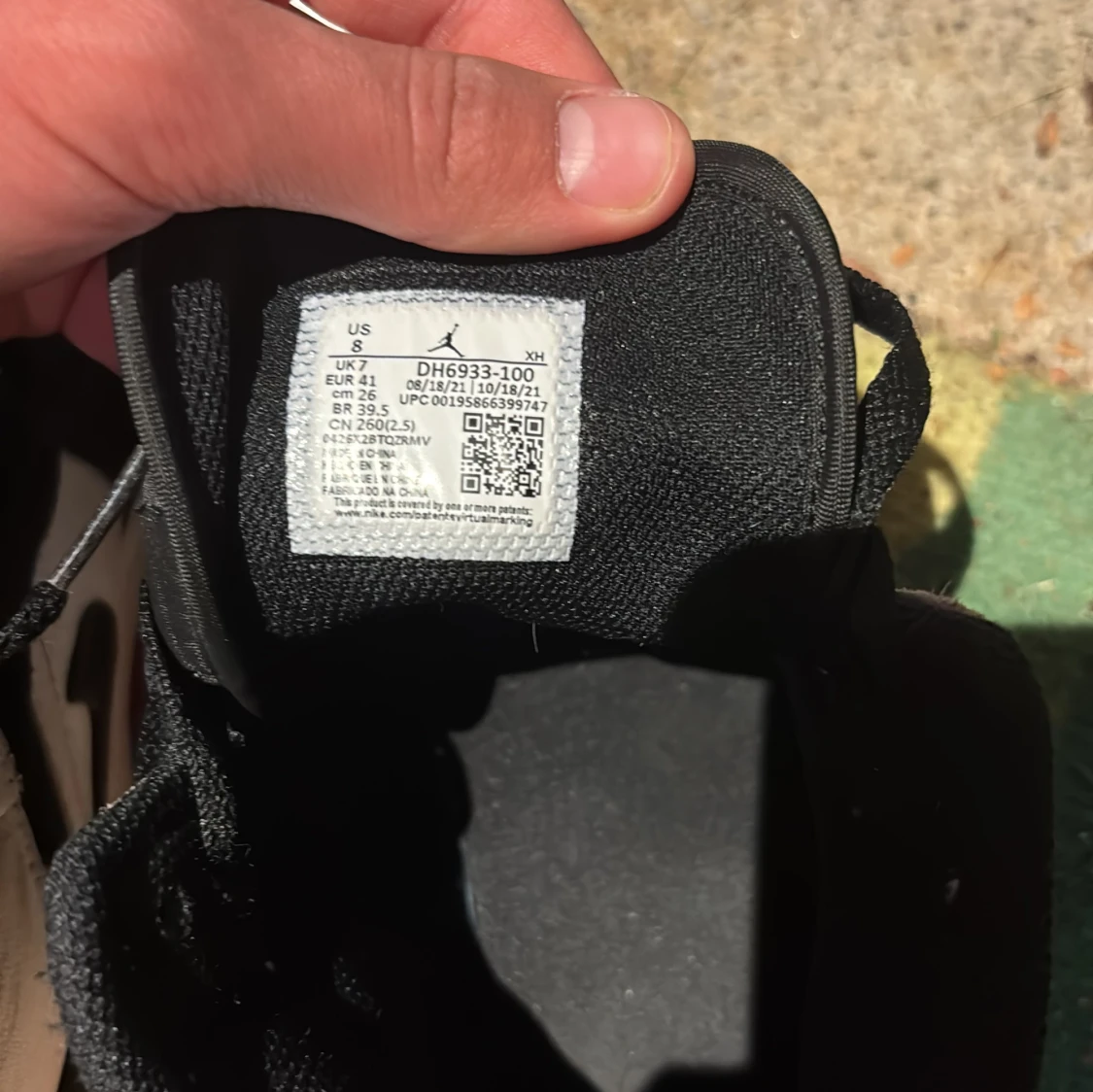 Nike Air Jordans svartvita sneakers - 4