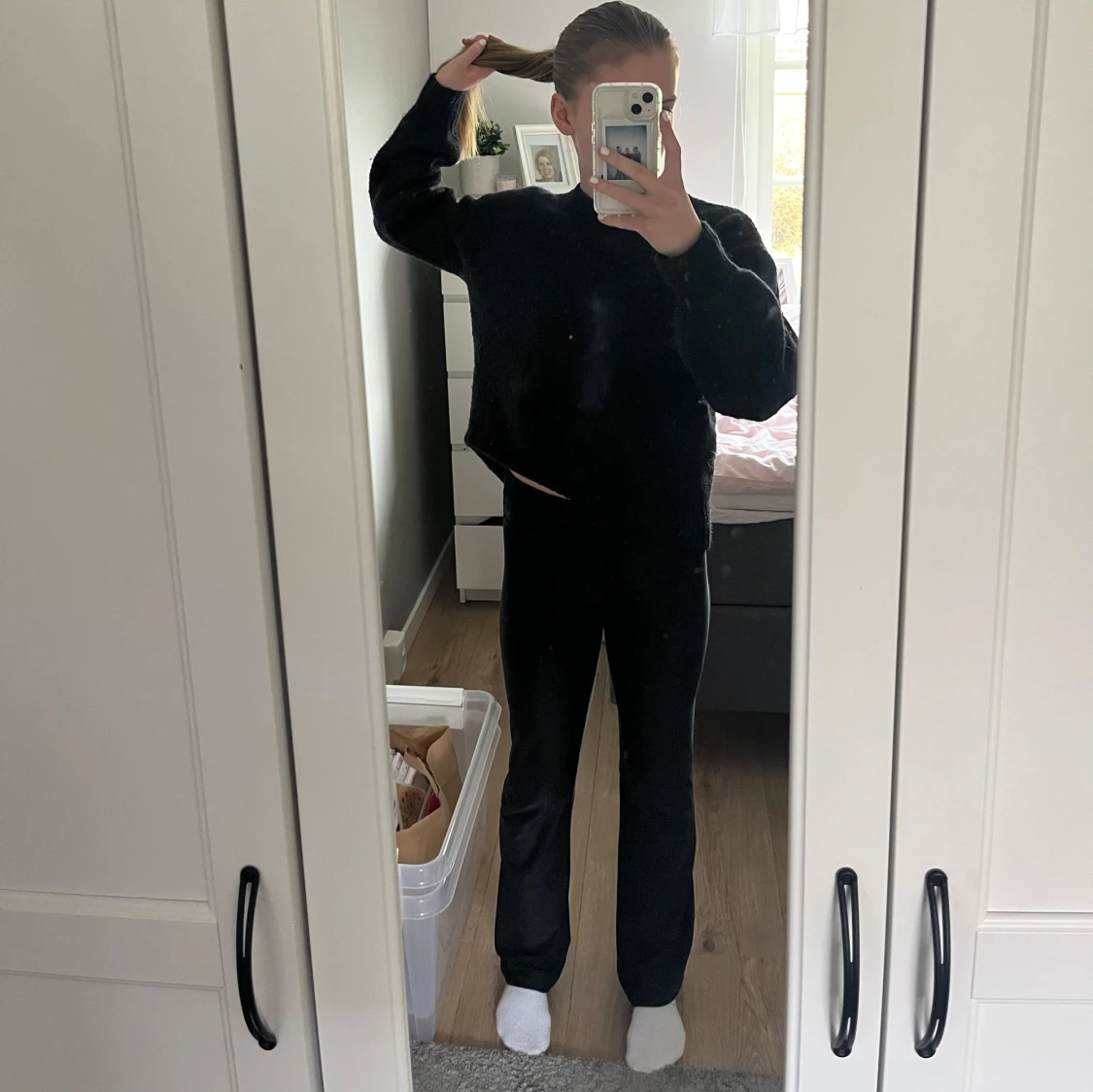 Utsvängda tränings thigts