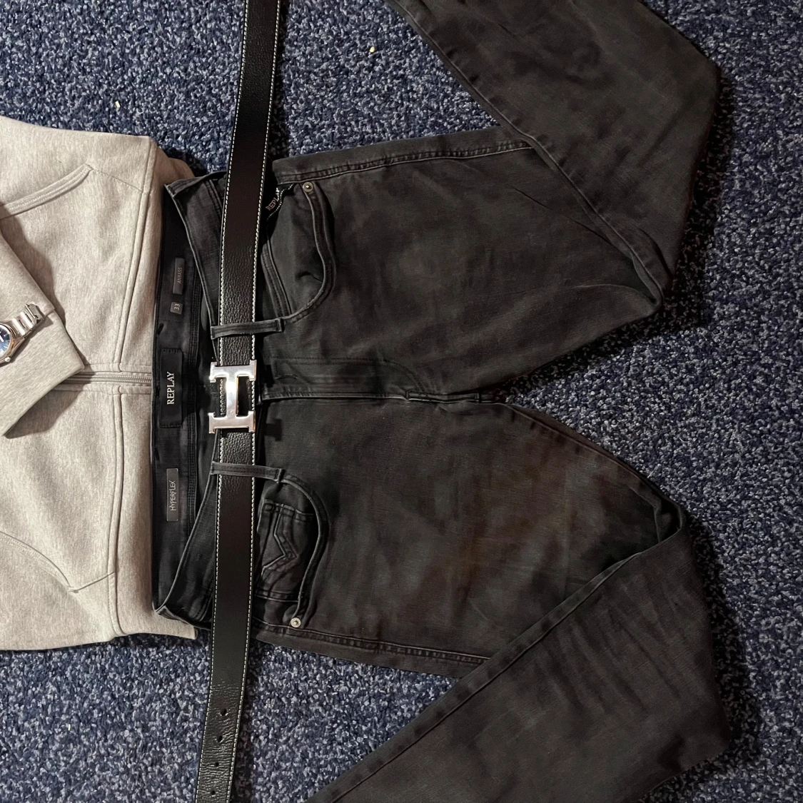 Grå hoodie med dragkedja från Polo Ralph Lauren - 2