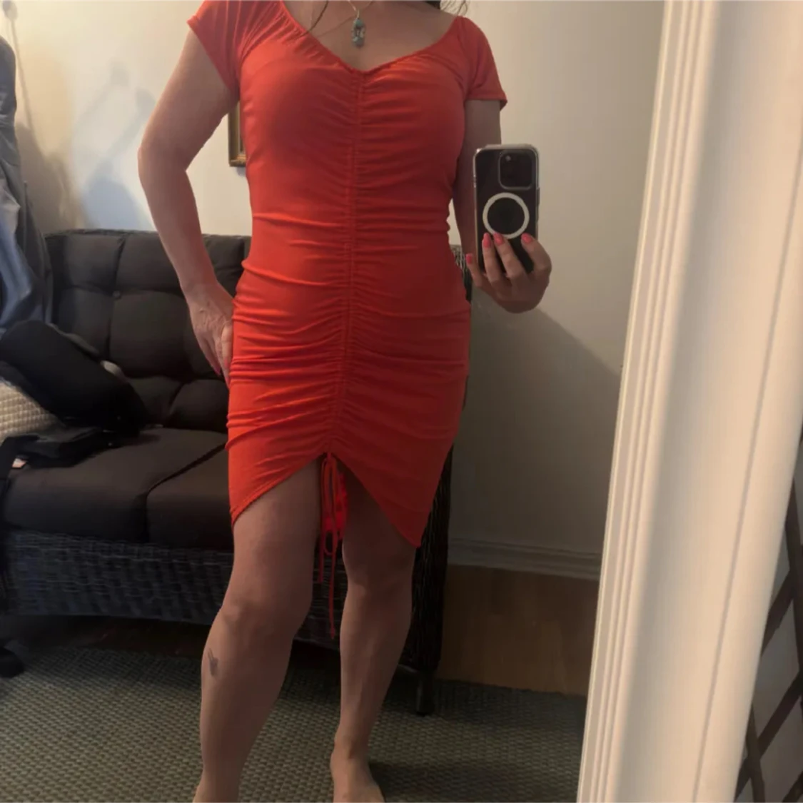 Röd kortklänning från Bodyflirt