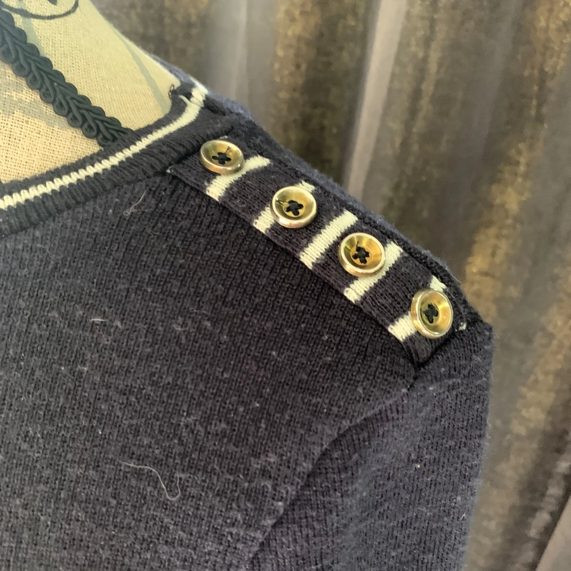 Randig stickad tröja från BikBok  - 3