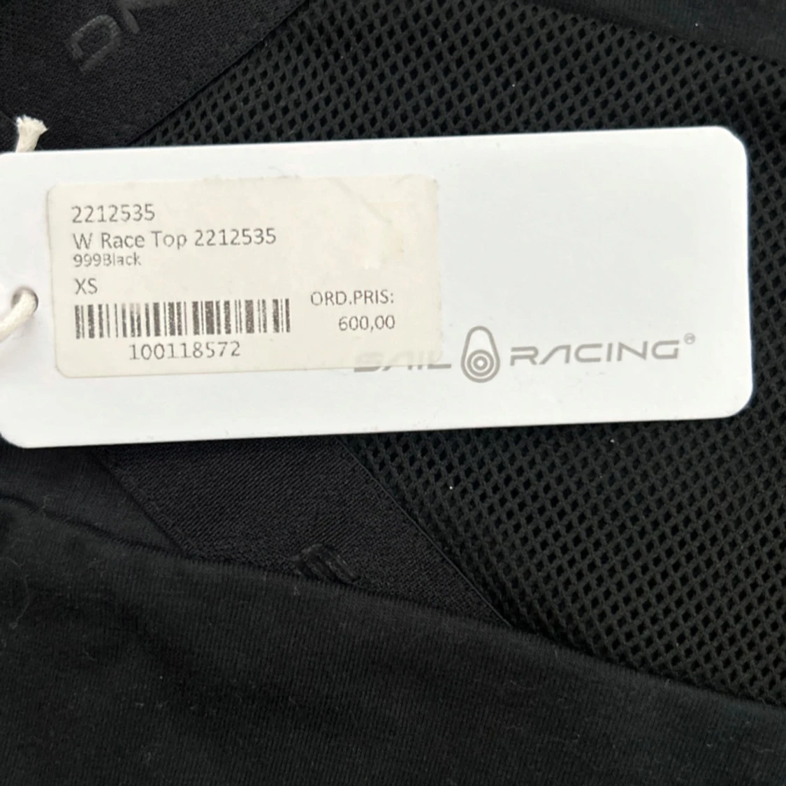 Svart linnetopp från Sail Racing XS - 3