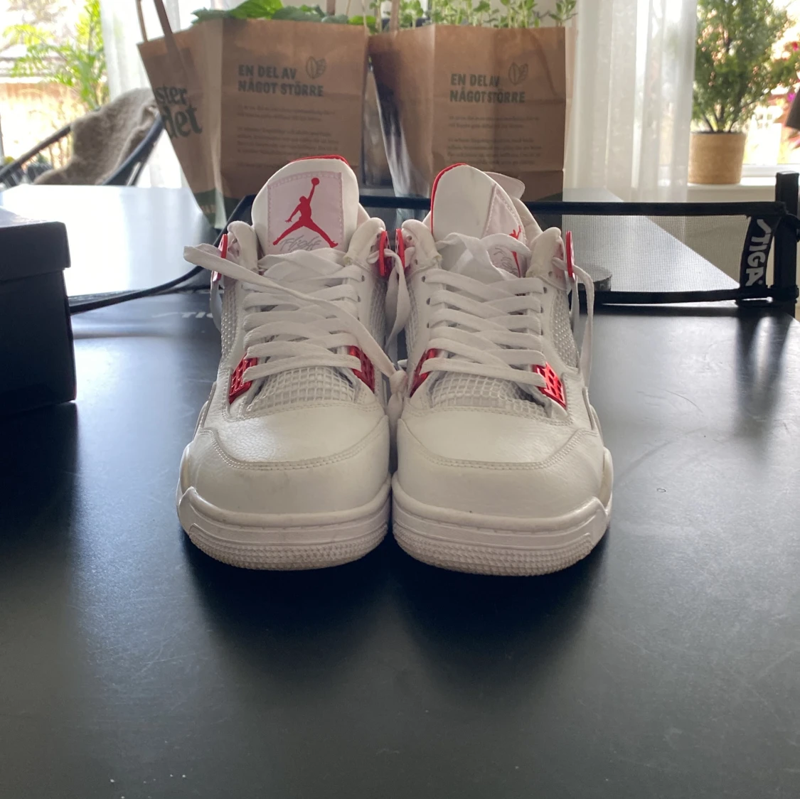 Nike Air Jordan 4 Retro White/Red - 3