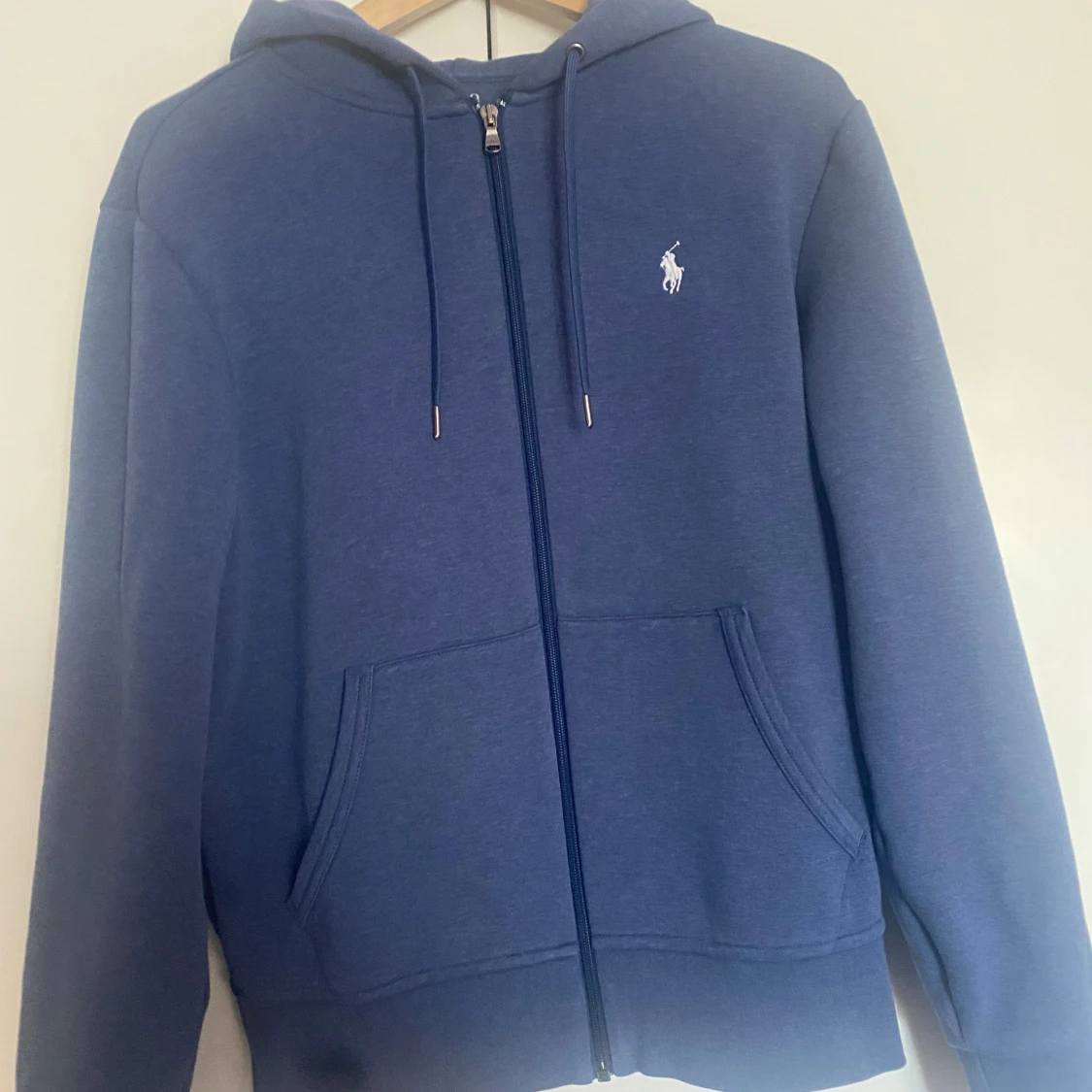 Blå zip hoodie från Ralph Lauren