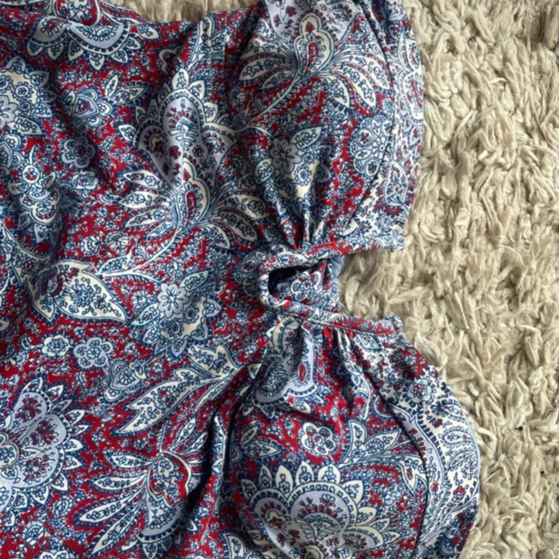 Mönstrad tubtopp med knyt - 2