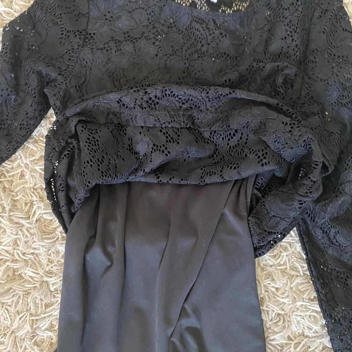 Svart spetsblus från Lindex - 4