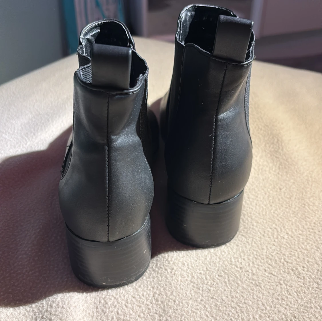 Svarta chelsea boots i skinn - 2