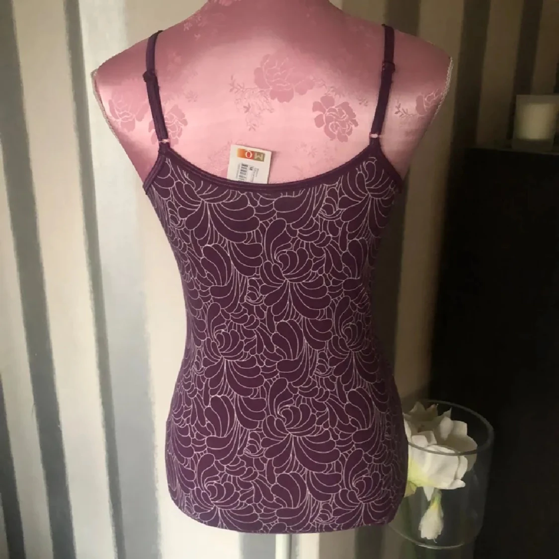 Lila mönstrad linnetopp - 1