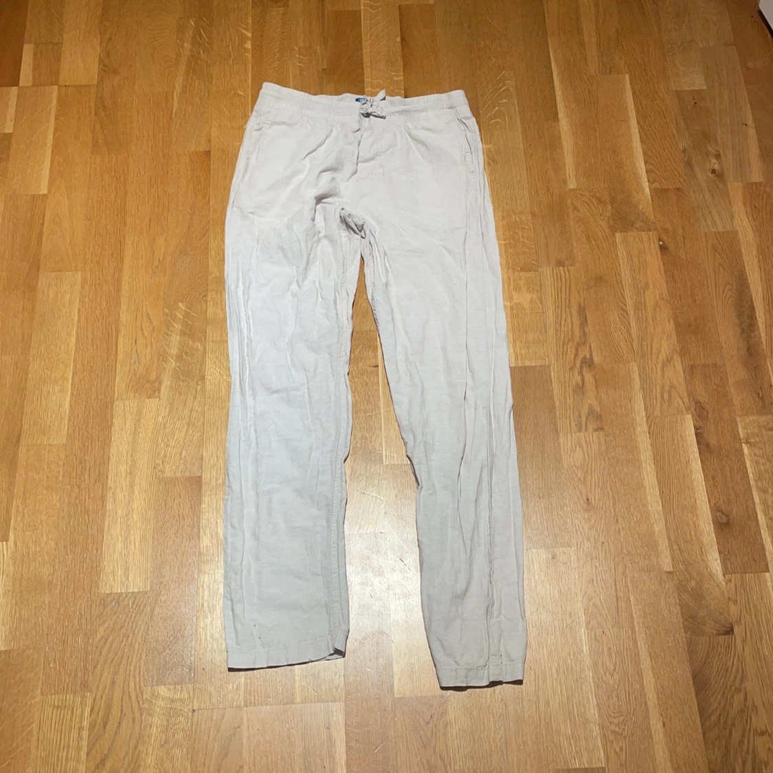 Beige linnebyxor från Jack & Jones