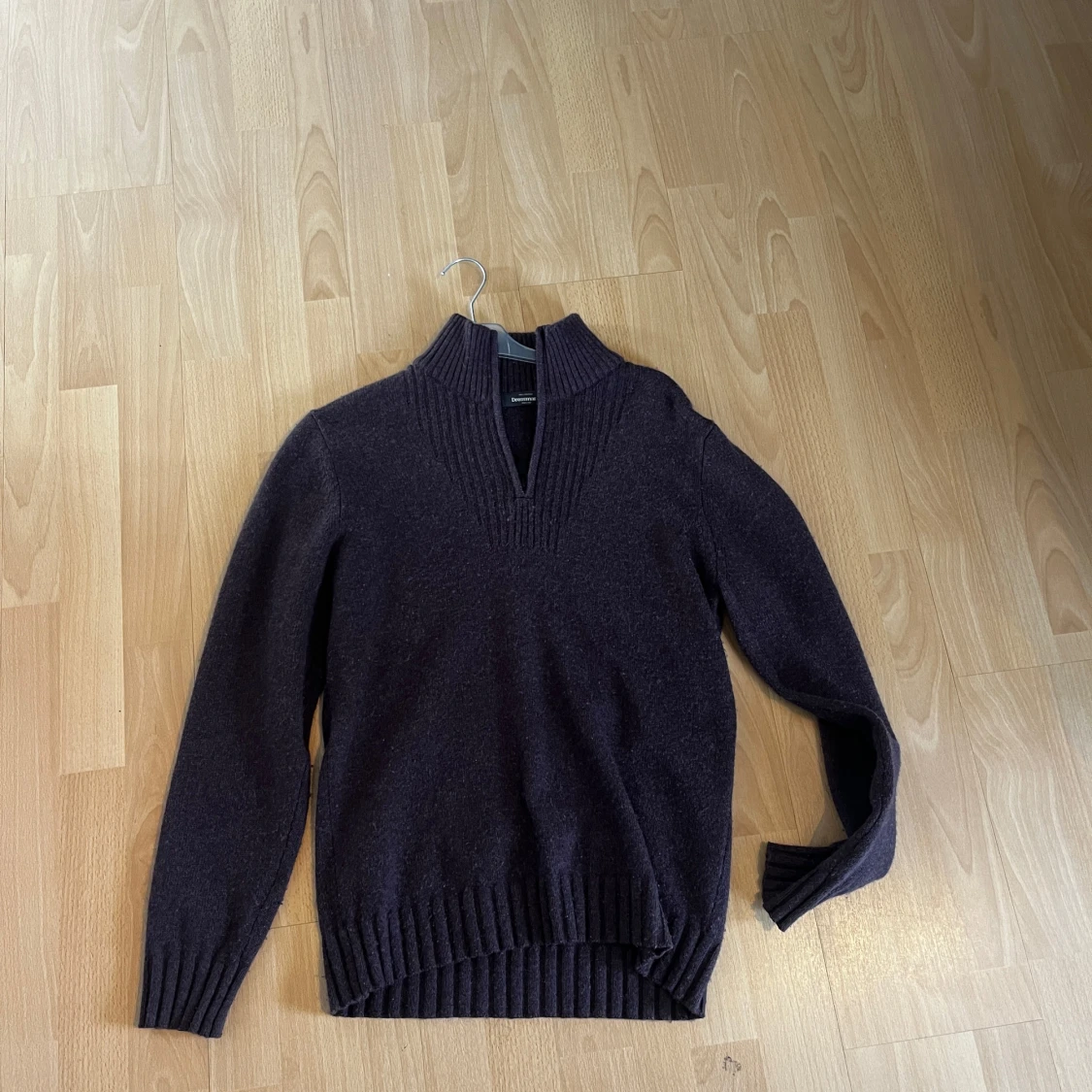 Vinröd half zip  - 1