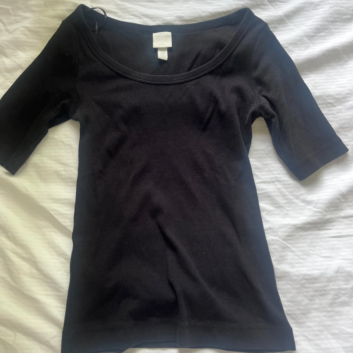 Svart trekvartsärmad tröja H&M