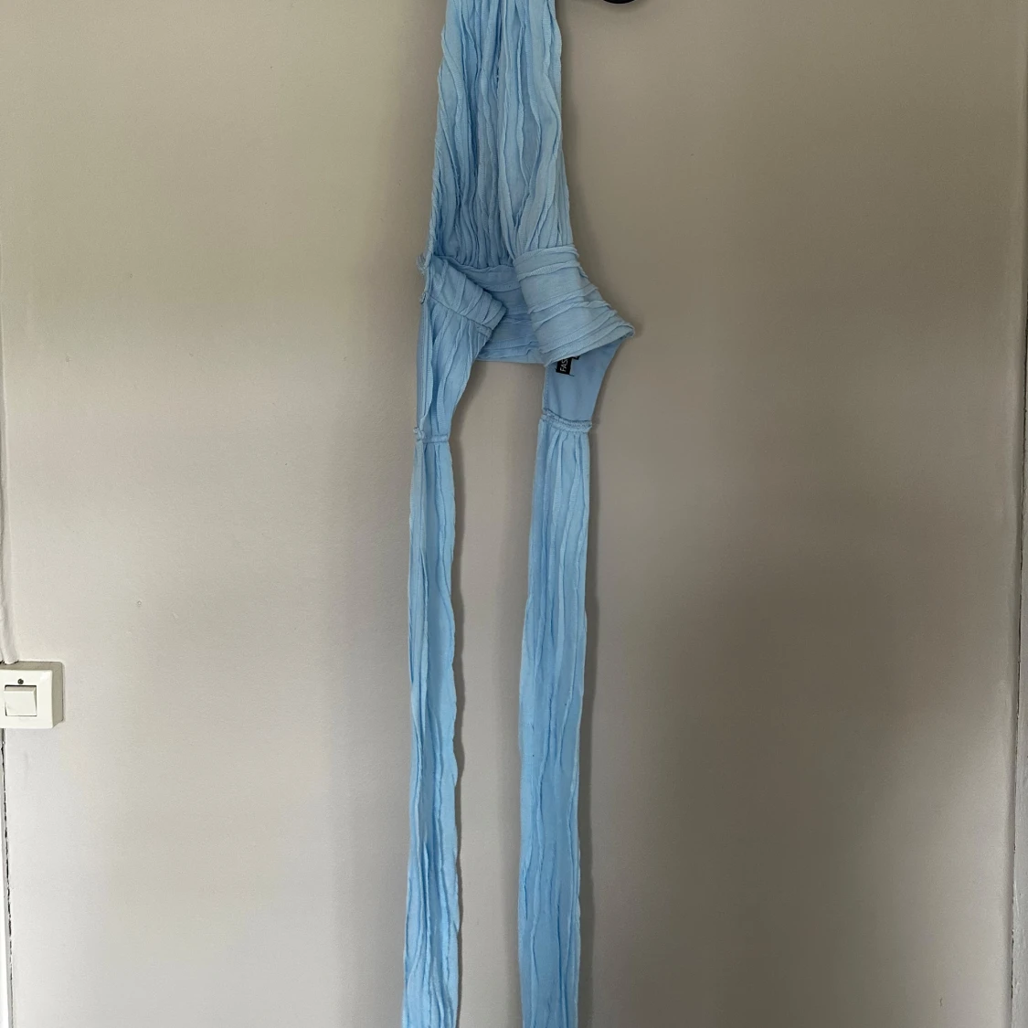 Ljusblå halterneck topp - 2