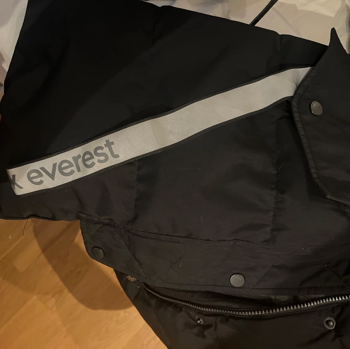 Svart lång dunjacka från Everest - 3