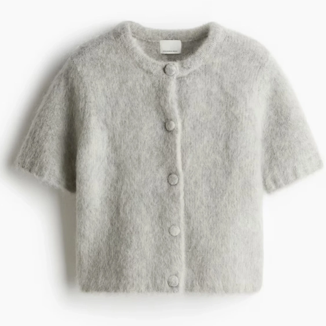 Kortärmad mohairkofta 