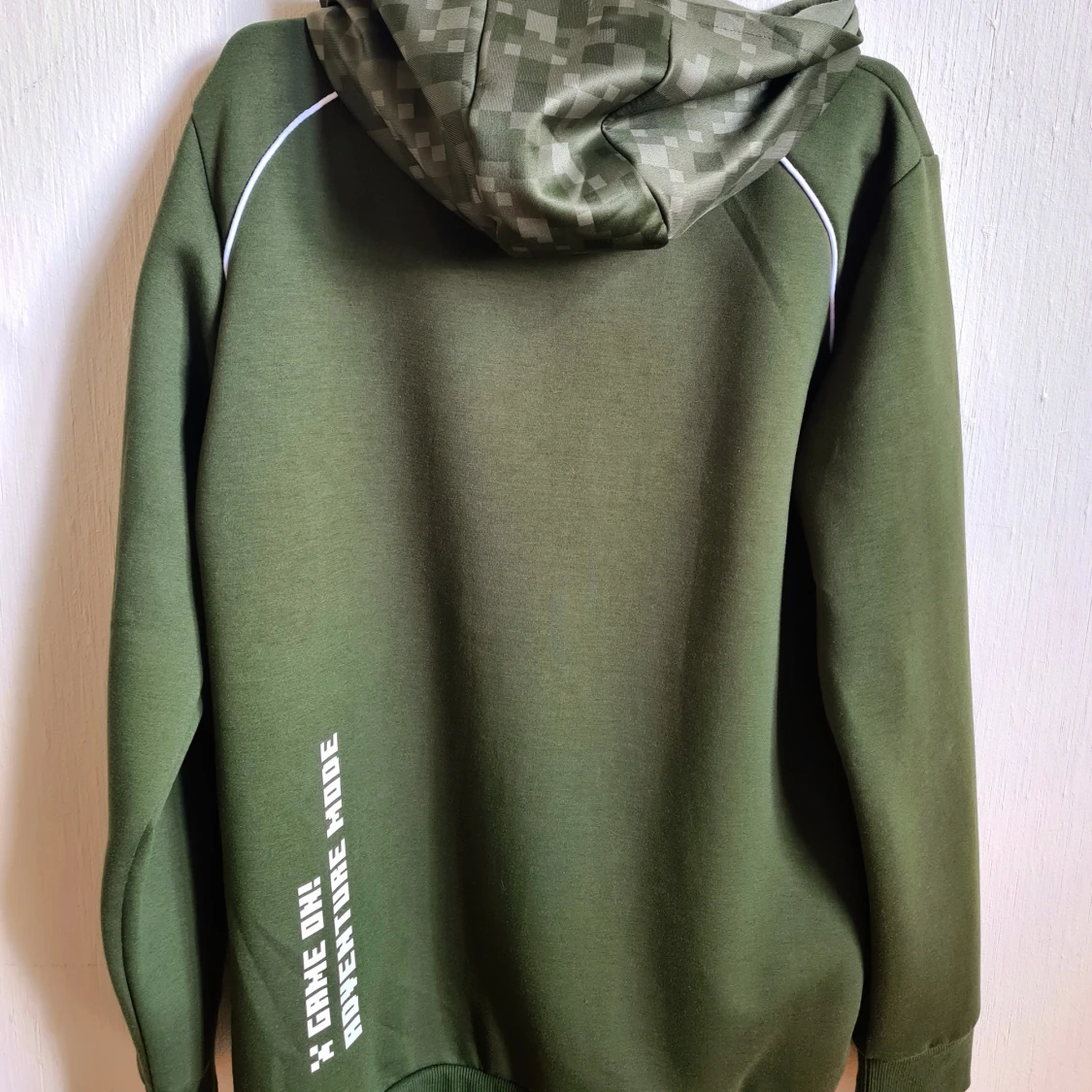 Minecraft hoodie grön - 1