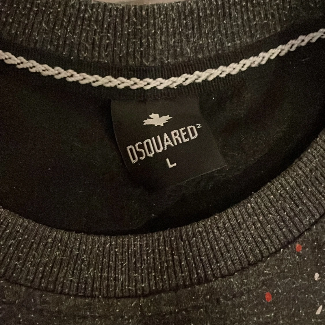 DSQUARED2 grå sweatshirt med färgstänk - 2