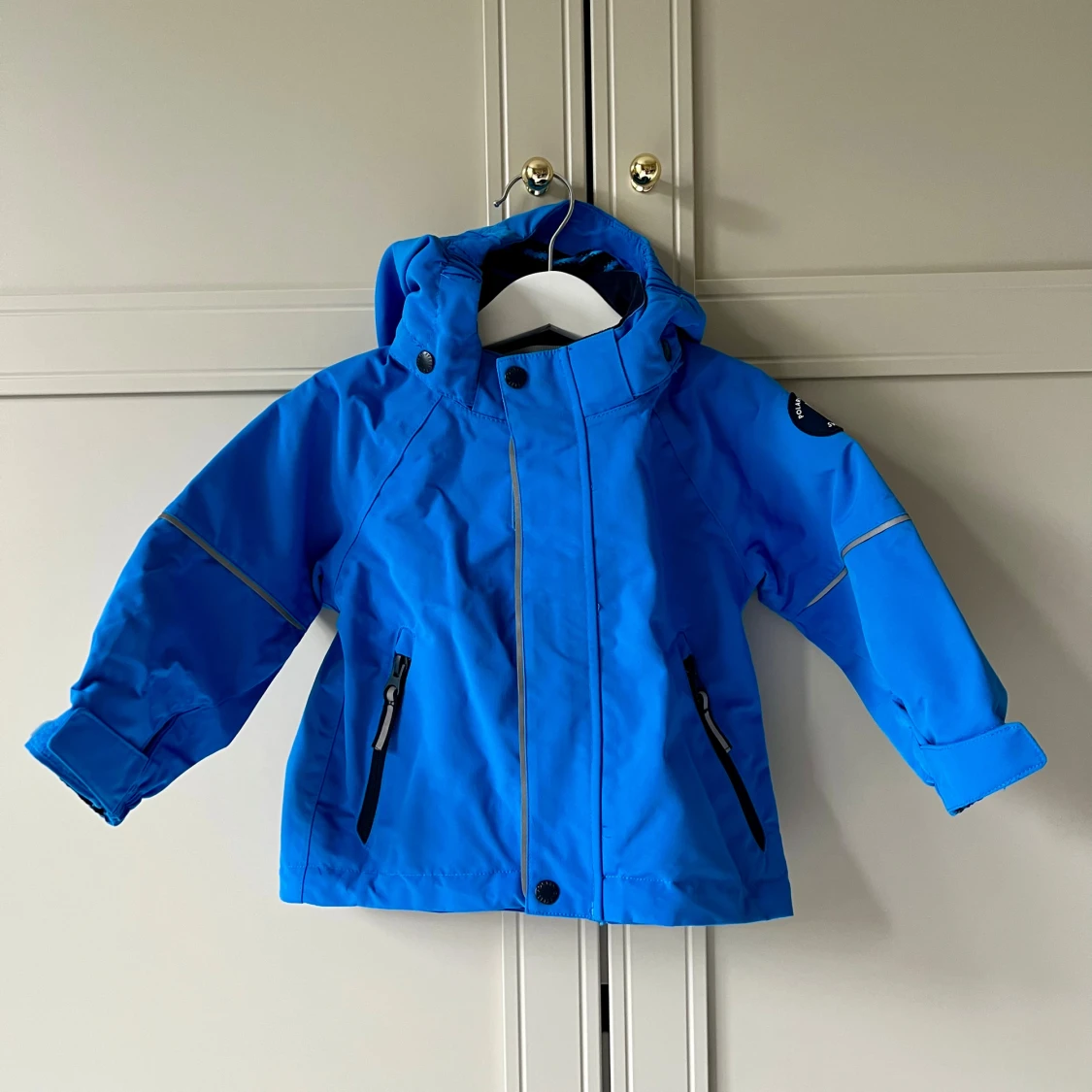 Blå vindjacka Polarn O. Pyret strl 80