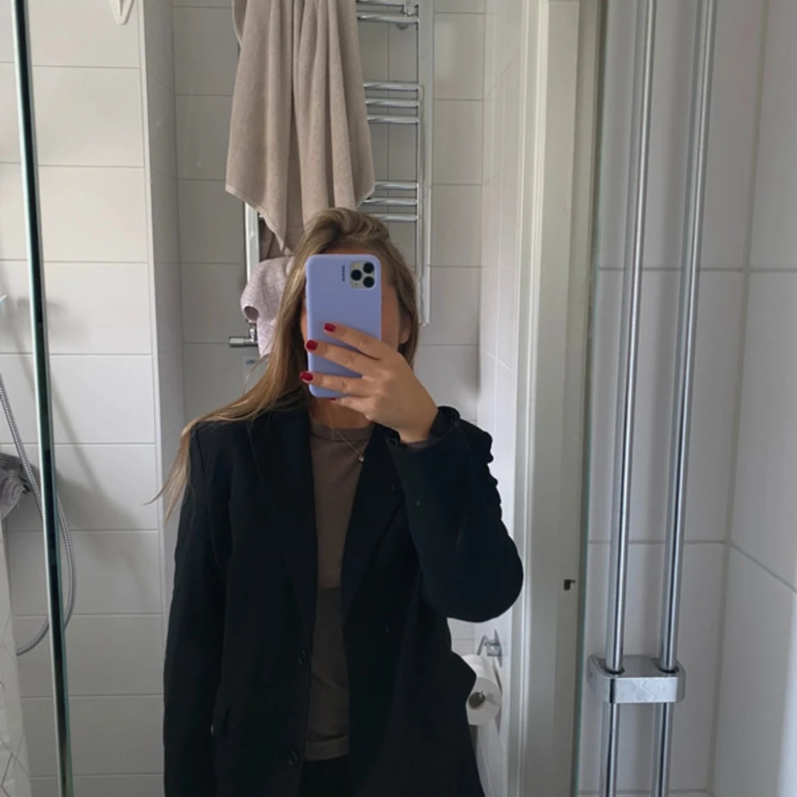 Svart kavaj i polyester och viskos - 2