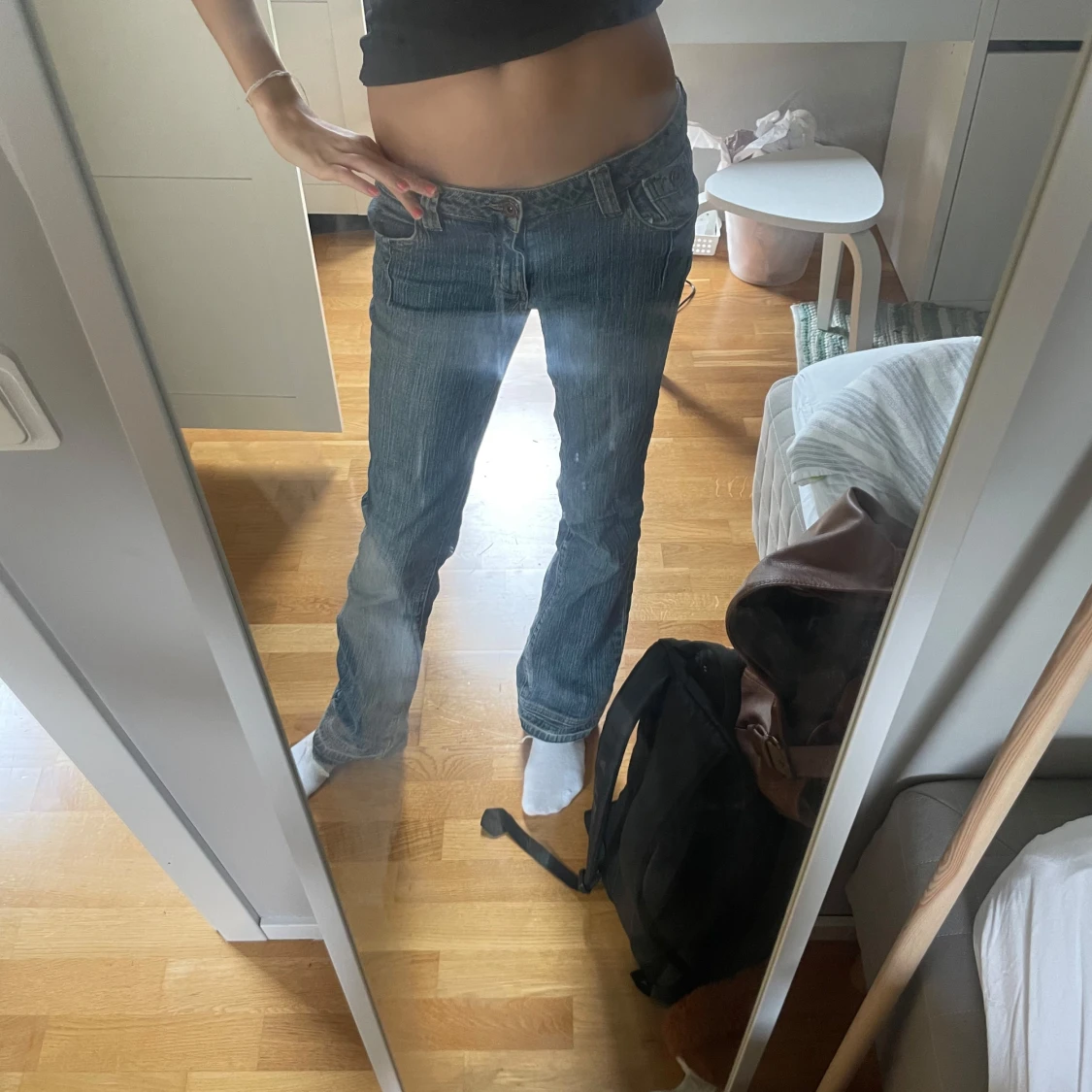 Lågmidjade jeans