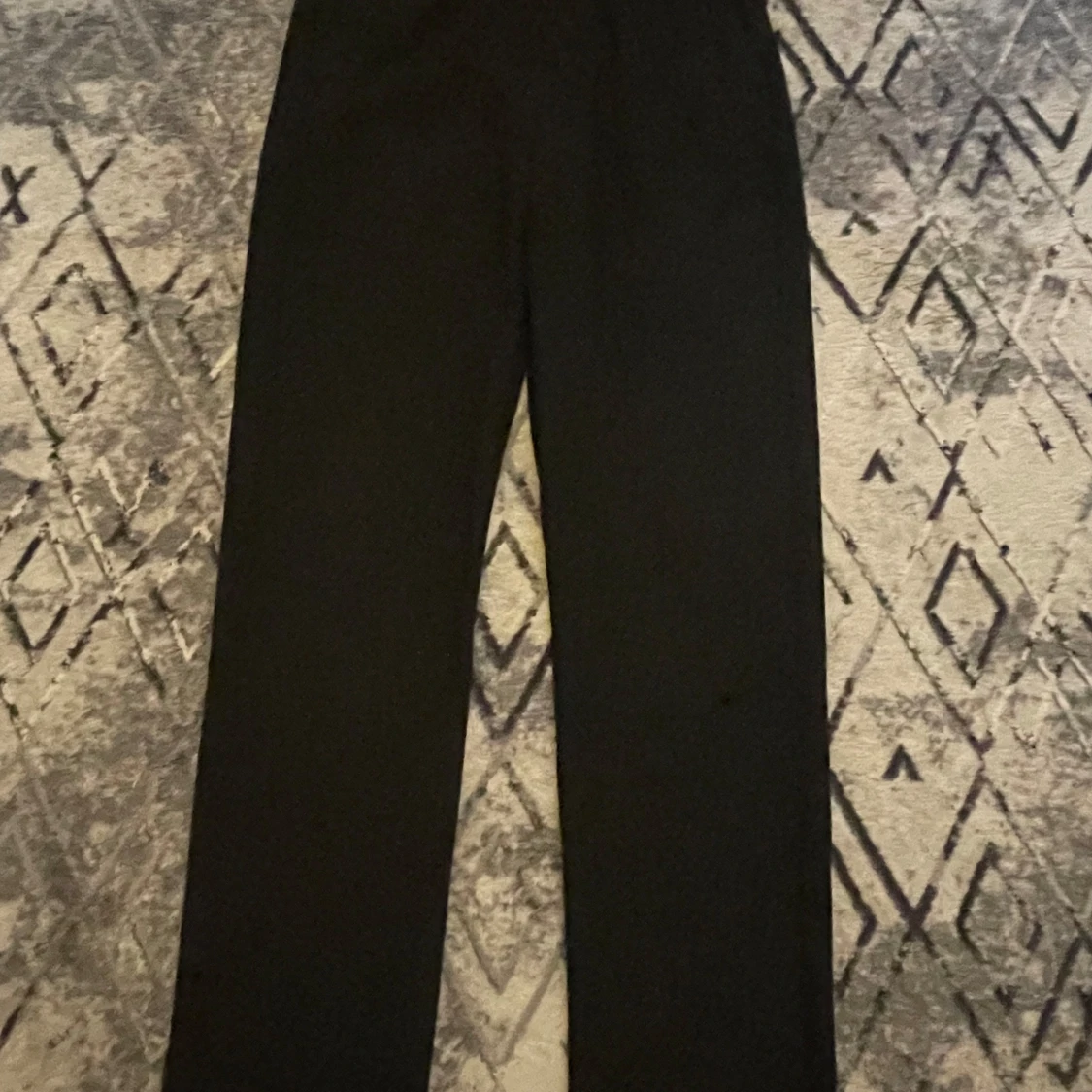 Svarta kostymbyxor med hög midja - 1