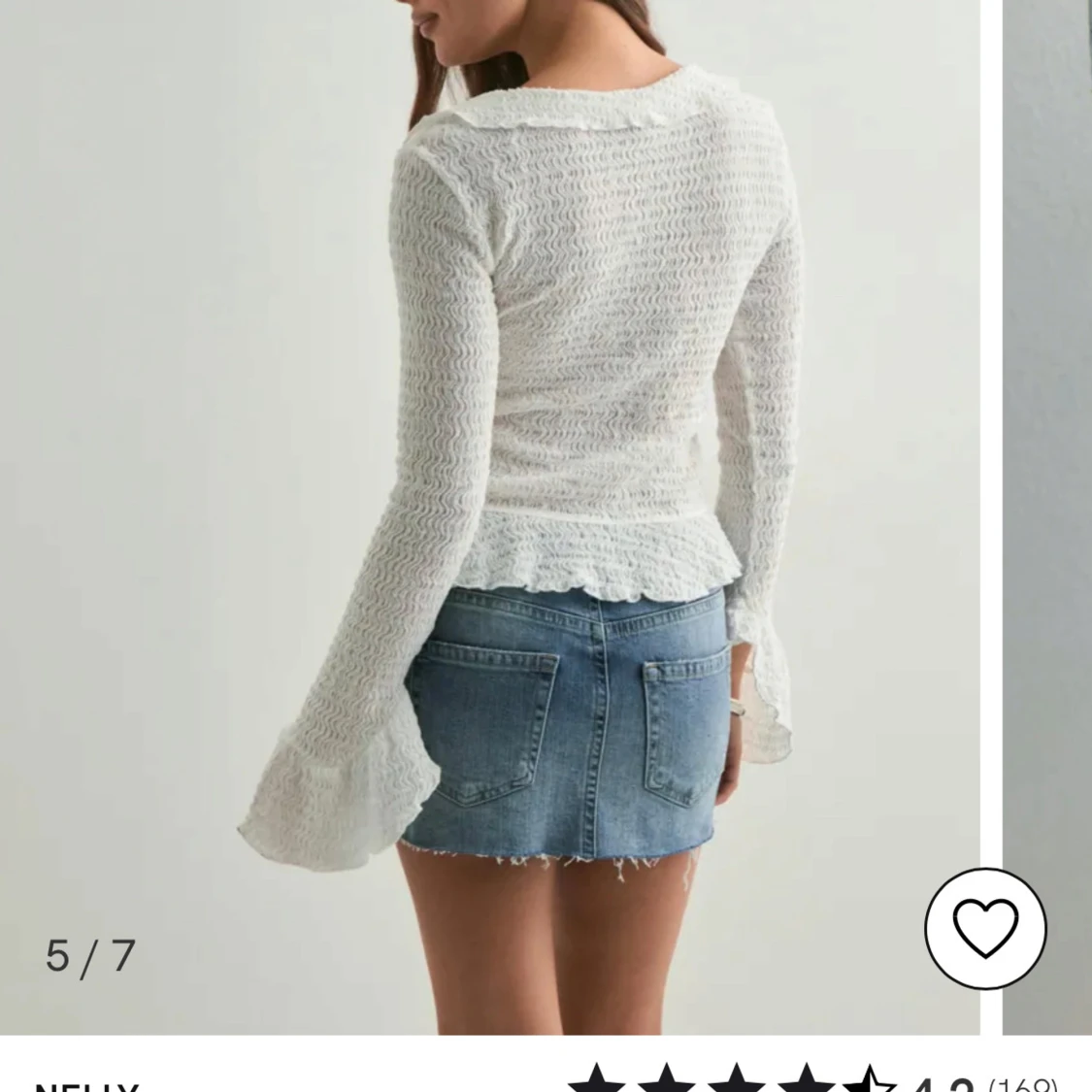 Blå jeanskjol Nelly - 4