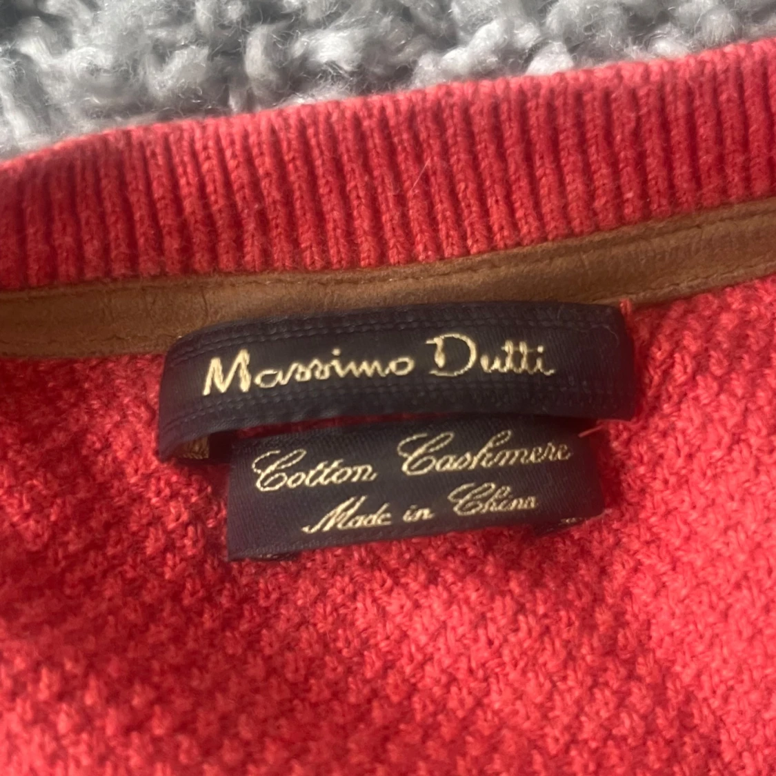 Röd stickad tröja från Massimo Dutti - 2