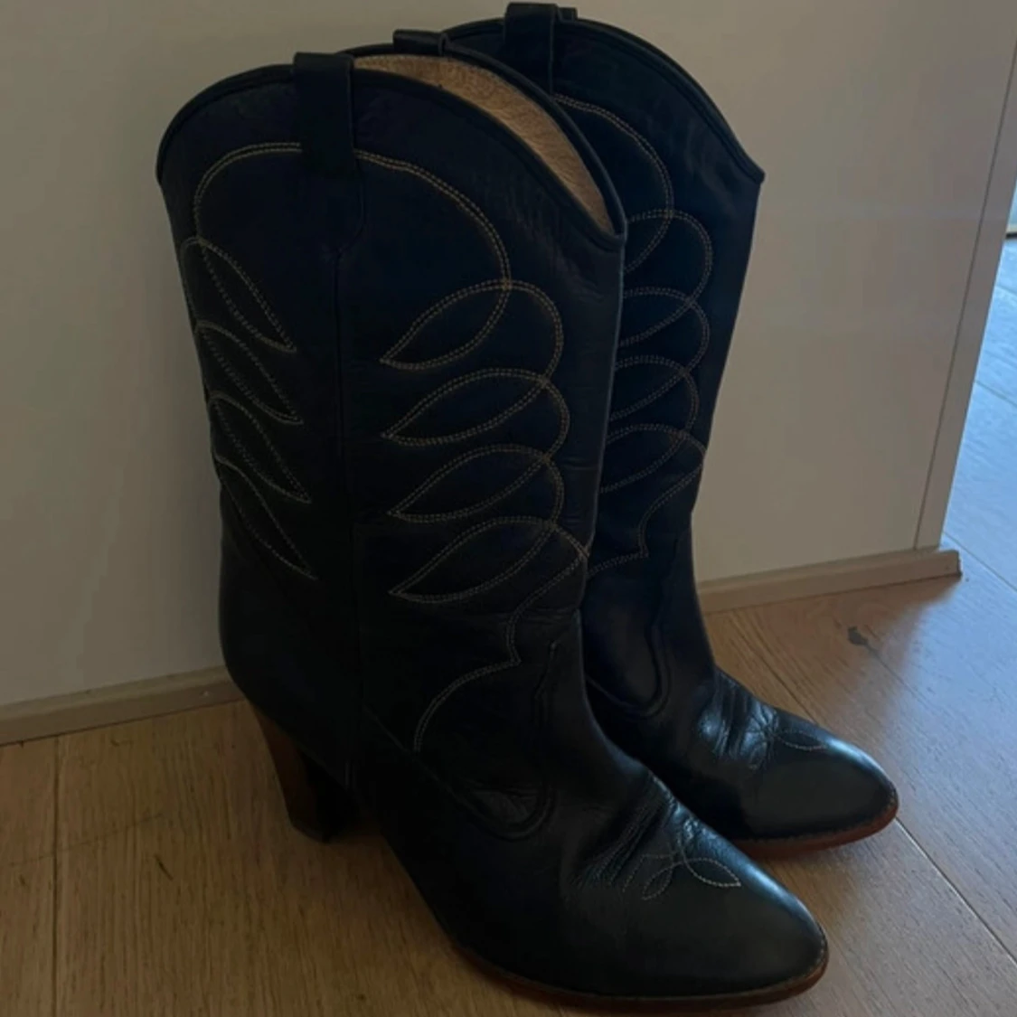 Cowboyboots i äkta läder - 1