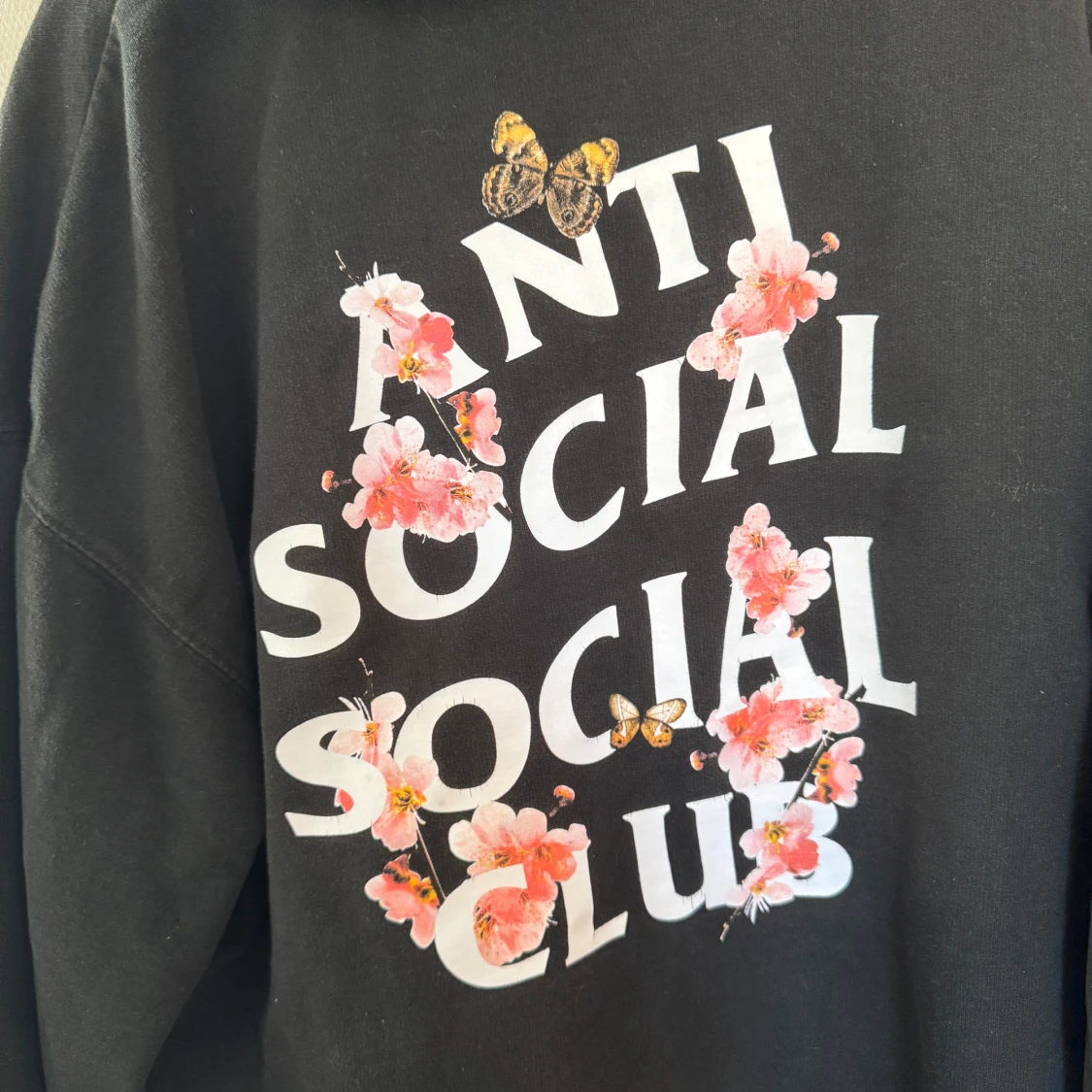 Svart hoodie Anti Social Social Club - 1