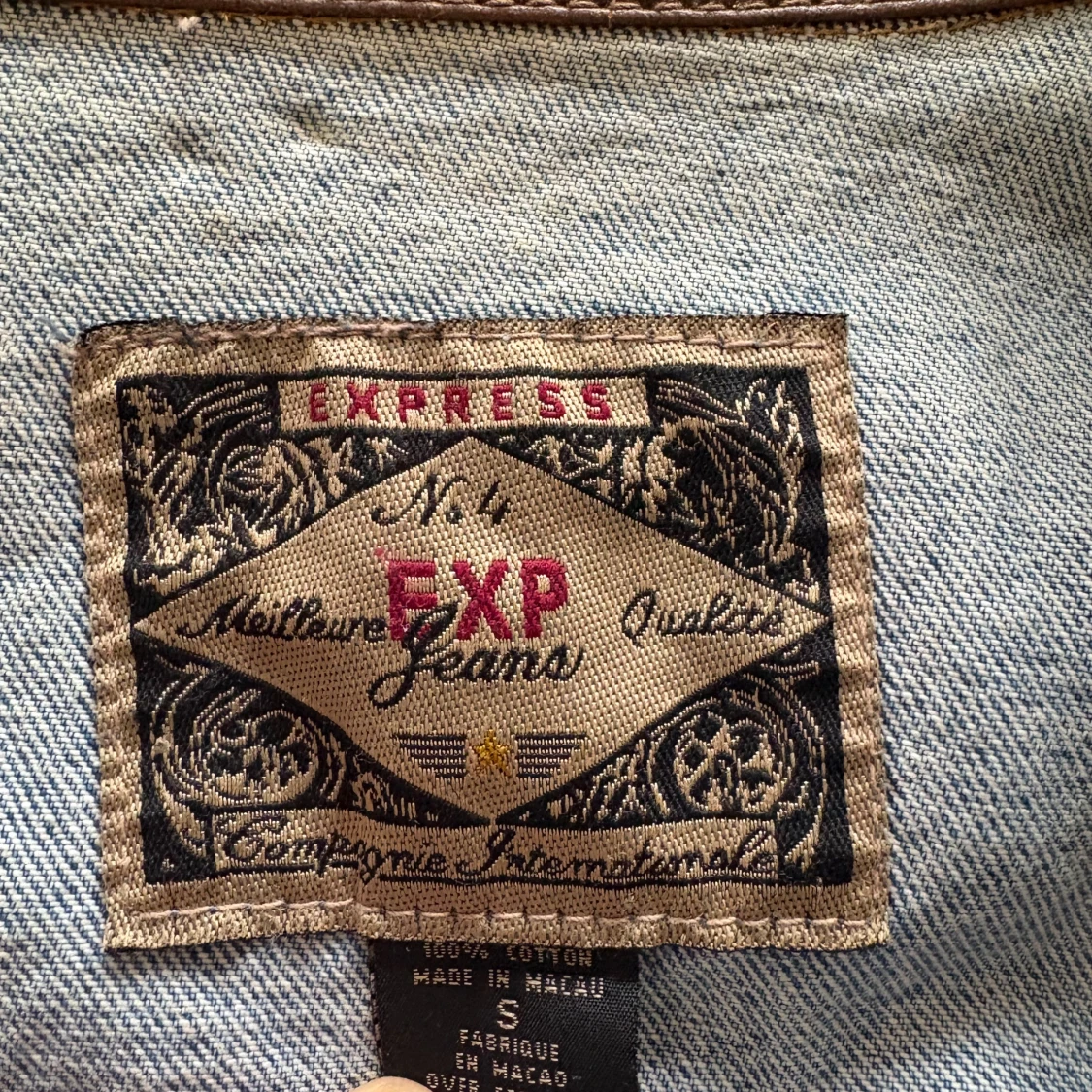 Jeansjacka från Express EXP med skinnkrage - 2