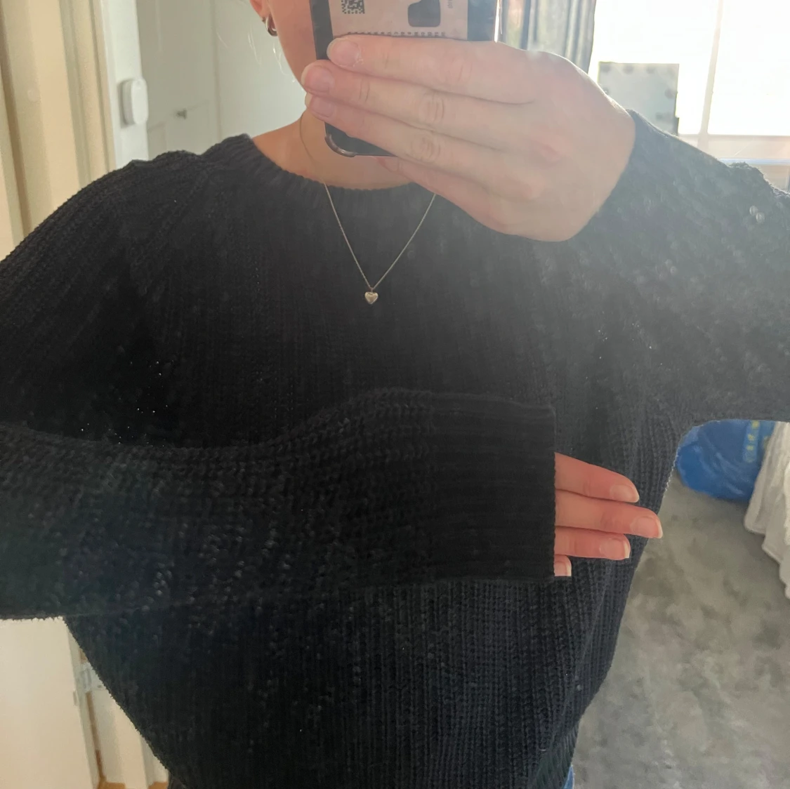 Kabelstickad tröja - 1