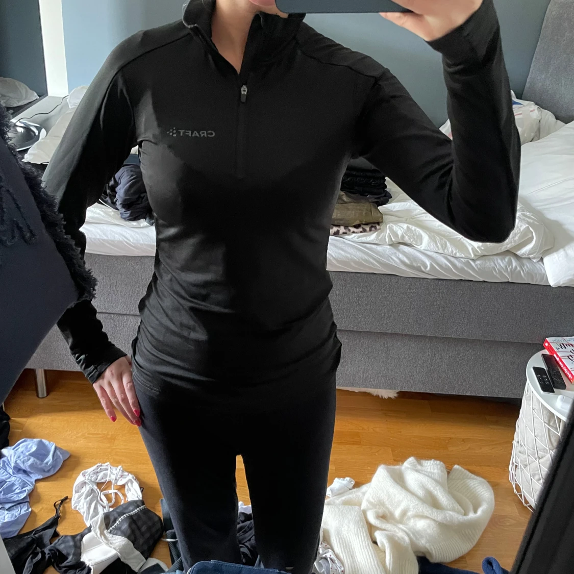 Svart långärmad träningströja Craft - 1