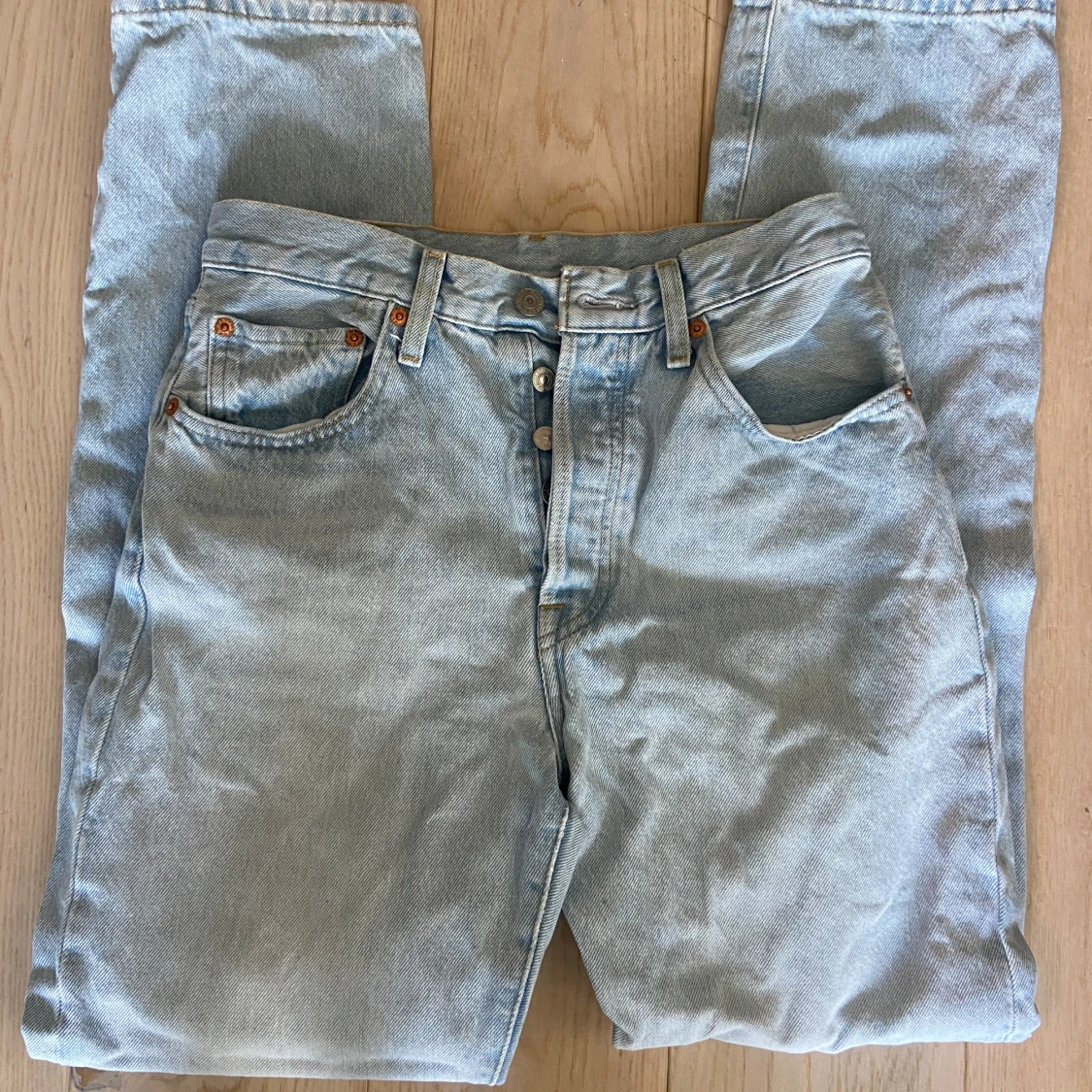 Levi's 504 ljusblå jeans W26 L30 - 3
