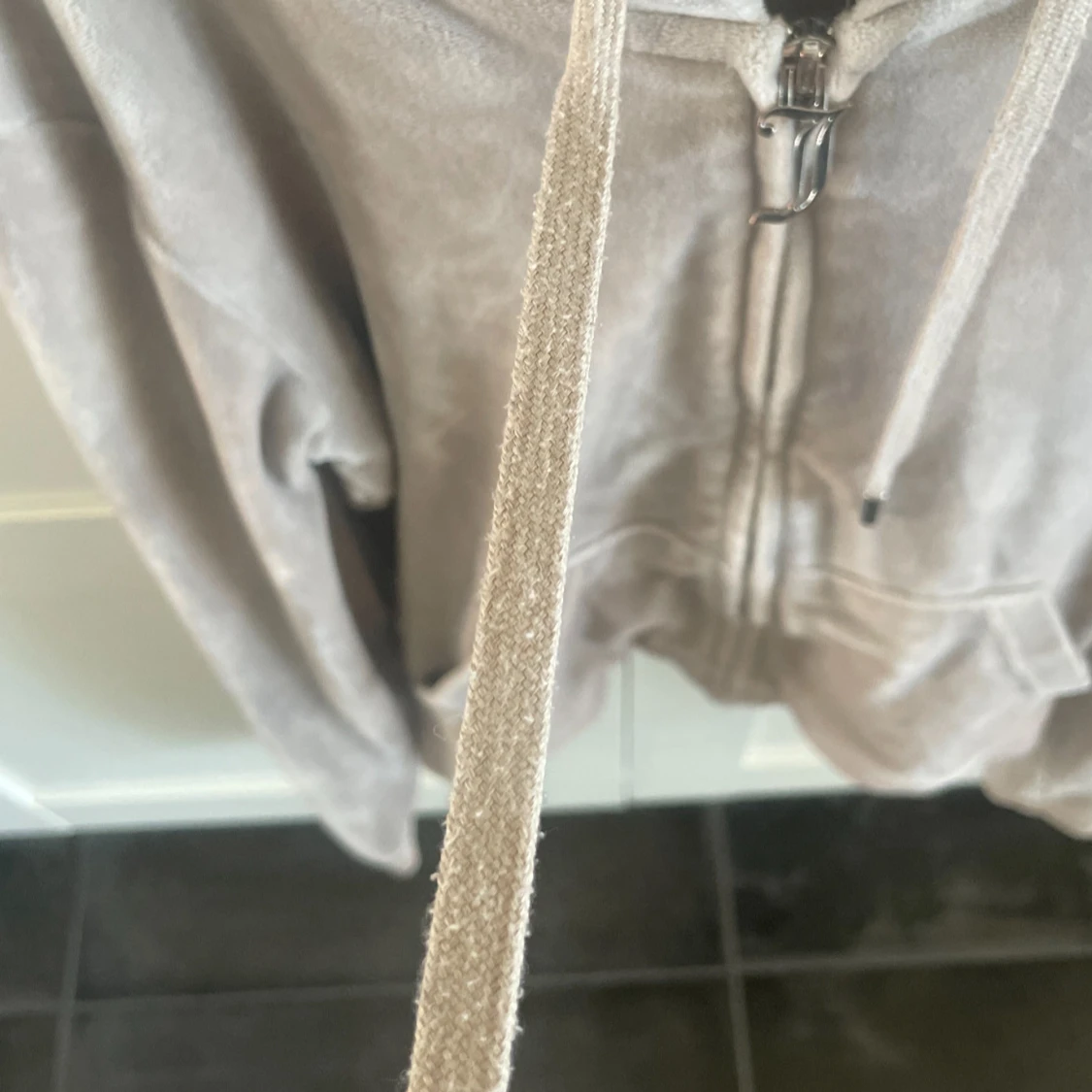 Beige velour hoodie Juicy Couture - 4