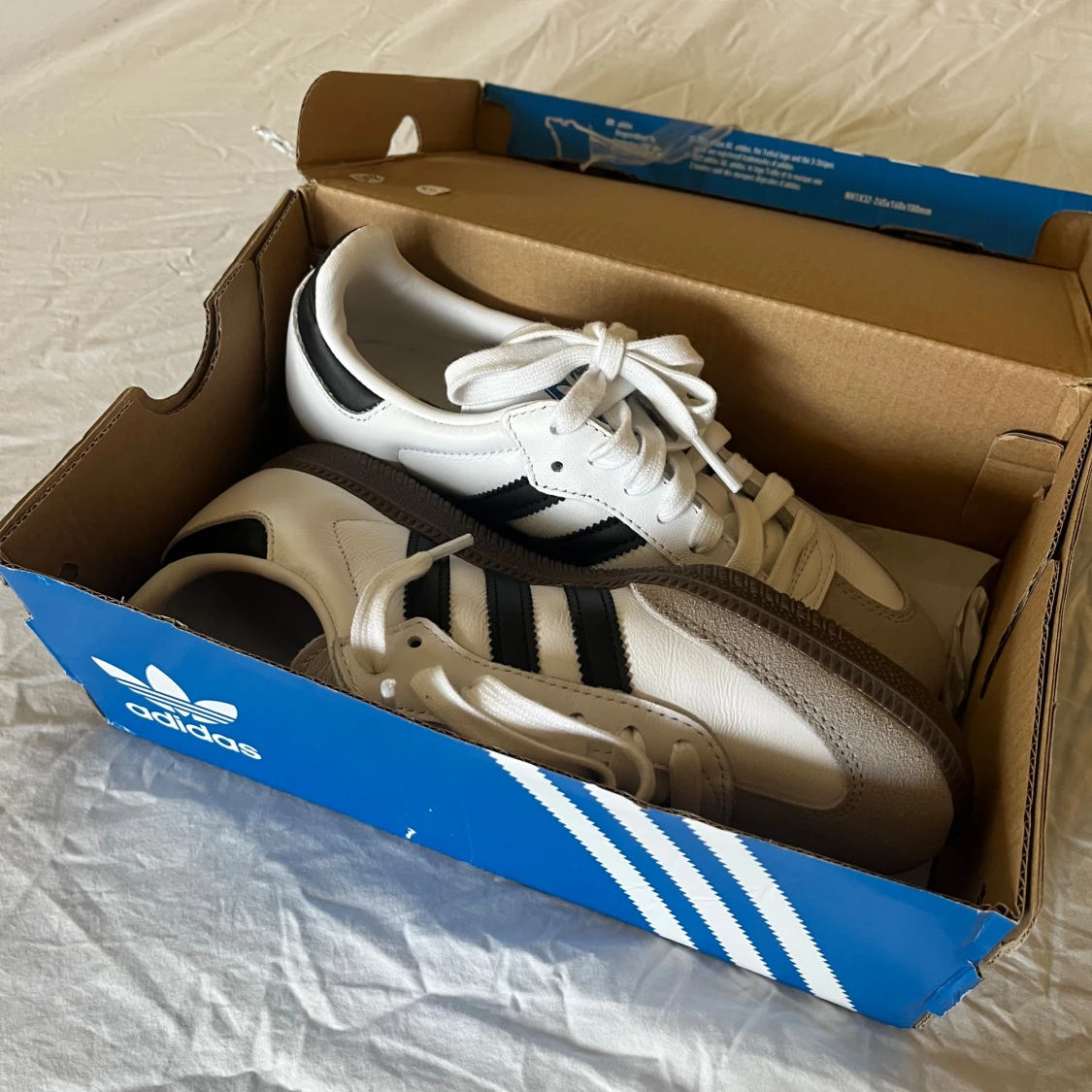 Adidas Samba vit/svart strl 36 - 1