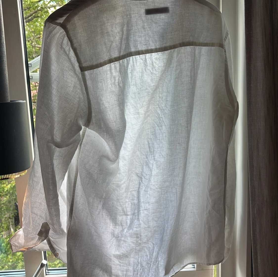 Vit linneskjorta från Zara, M - 3
