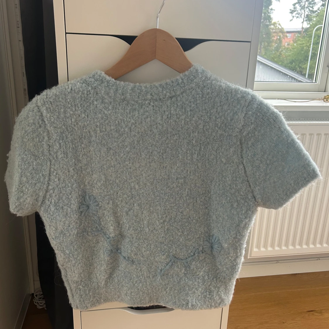 Ljusblå stickad kofta från Zara - 2