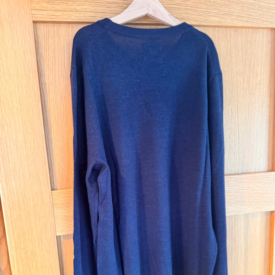 Mörkblå merinoulltröja Galeries Lafayette - 1