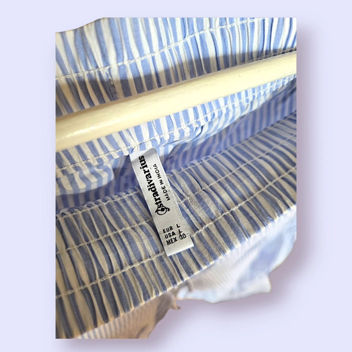 Randiga byxor i storlek L från Stradivarius - 1